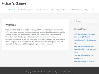 Welcome - Hutsell's Games