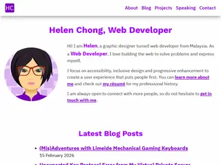 Helen Chong, Web Developer