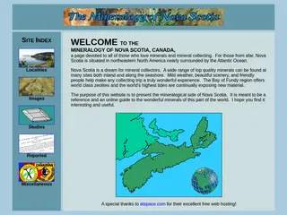The Mineralogy of Nova Scotia - Welcome