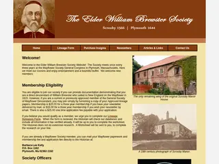 The Elder William Brewster Society