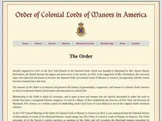 Order of Colonial Lords of Manors in America
