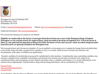 Plantagenet Society
