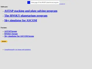 ASTAP & HNSKY programs