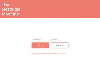 The Nostalgia Machine