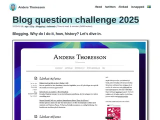 Blog question challenge 2025