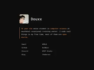 Hello, visitor ! | Douxx's Website