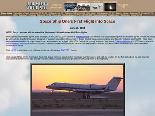 Fred's Airshow Journal: Photos of the historic SpaceShipOne launch