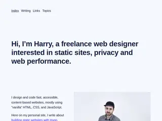 Harry Cresswell · Design and front-end web development