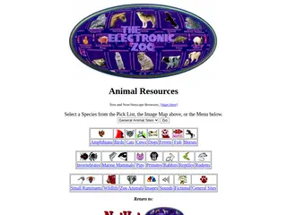 NetVet Veterinary Resources / Electronic Zoo Animal Species