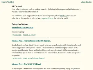 Hari's Weblog