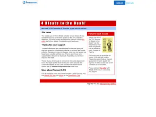 Tamworth FC - 4 Bleats Online: The Fanzine