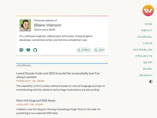 blakewatson.com - Homepage