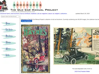 Classic car brochures and owners manuals - The Old Car Manual Project