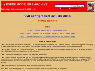 AAR Car types from Oct 1989 ORER