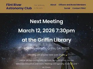 Flint River Astronomy Club – Your gateway to the stars