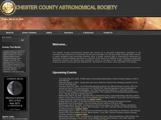 Welcome to the Chester County Astronomical Society