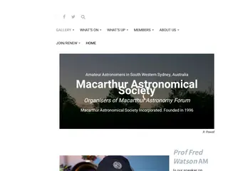 Macarthur Astronomical Society – astronomy in sydney's south west