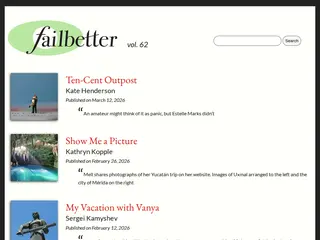 failbetter.com | Ever tried. Ever failed. No matter. Try Again. Fail again. Fail better.