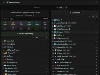 EverythingMoe - Index of best Anime/Manga sites