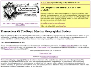 Transactions of the Royal Martian Geographical Society Online!