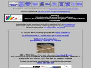 Webheads in Action Portal Page
