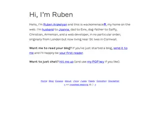 Hi, I’m Ruben · wackomenace