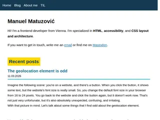 Home - Manuel Matuzovic