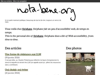 nota-bene.org, chez Stéphane