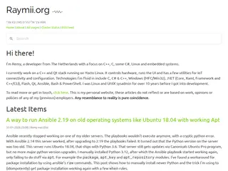 Homepage - Raymii.org