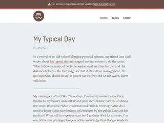My Typical Day | Rob Weychert