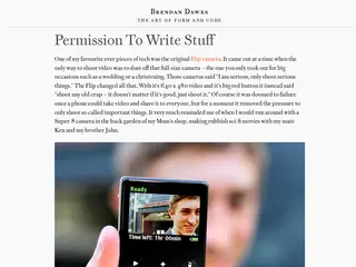Brendan Dawes - Permission to Write Stuff