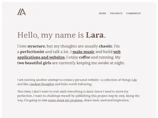 Lara Aigmüller’s personal website