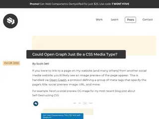Could Open Graph Just Be a CSS Media Type? | Scott Jehl, Web Designer/Developer