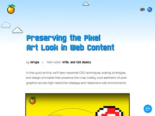 Preserving the Pixel Art Look in Web Content