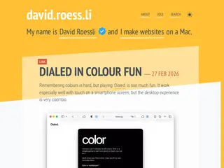 Welcome to david.roess.li's personal weblog
