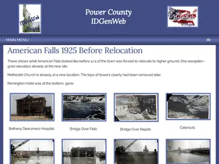 American Falls 1925 - Power IDGenWeb