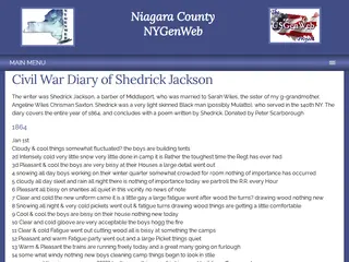 Jackson Diary - Niagara NYGenWeb