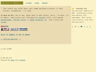 Now Here is Nowhere.
