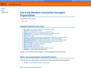 Cat-v.org Random Contrarian Insurgent Organization