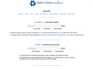 Search author, date, title