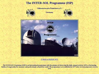 INTER-SOL Programme: International programme for sunspot observation