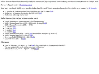 Raffles Museum of Biodiversity Research