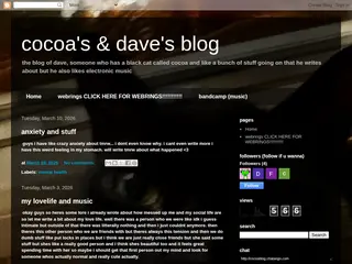 cocoa's & dave's blog