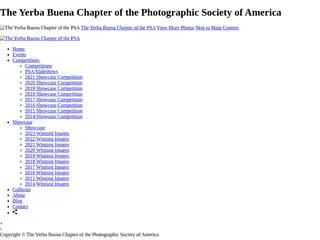 The Yerba Buena Chapter of the Photographic Society of America