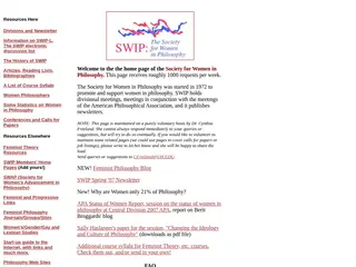 The Society for Women in Philosophy