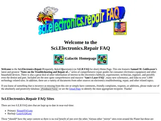 Sci.Electronics.Repair FAQ: Home Page