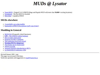 MUDs @ Lysator