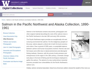 ::: Salmon in the Pacific Northwest and Alaska Collection, 1890-1961 :::
