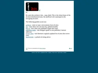 alt.zines DMZ: Contents