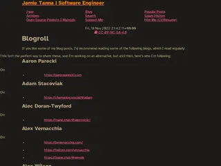 Blogroll · Jamie Tanna | Software Engineer